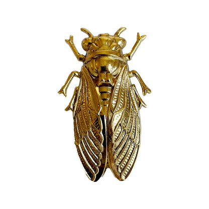 bague dorée cigale GM