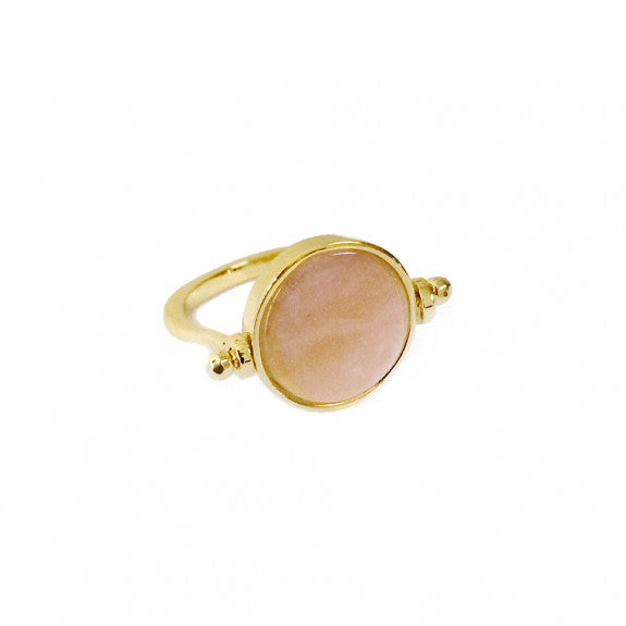 bague aura Janma Quartz rose