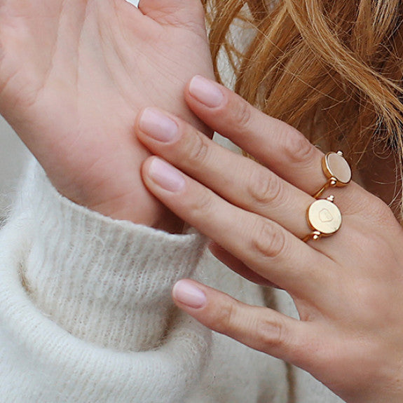 bague aura Janma Quartz rose