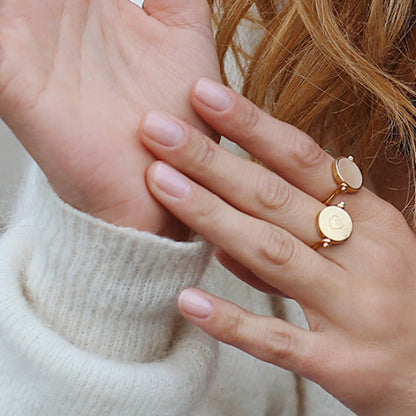 bague aura Janma Quartz rose