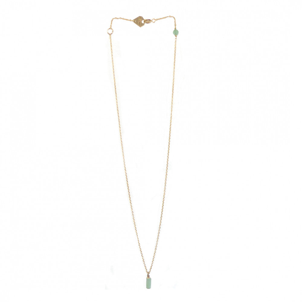 collier aura mini memoire Aventurine
