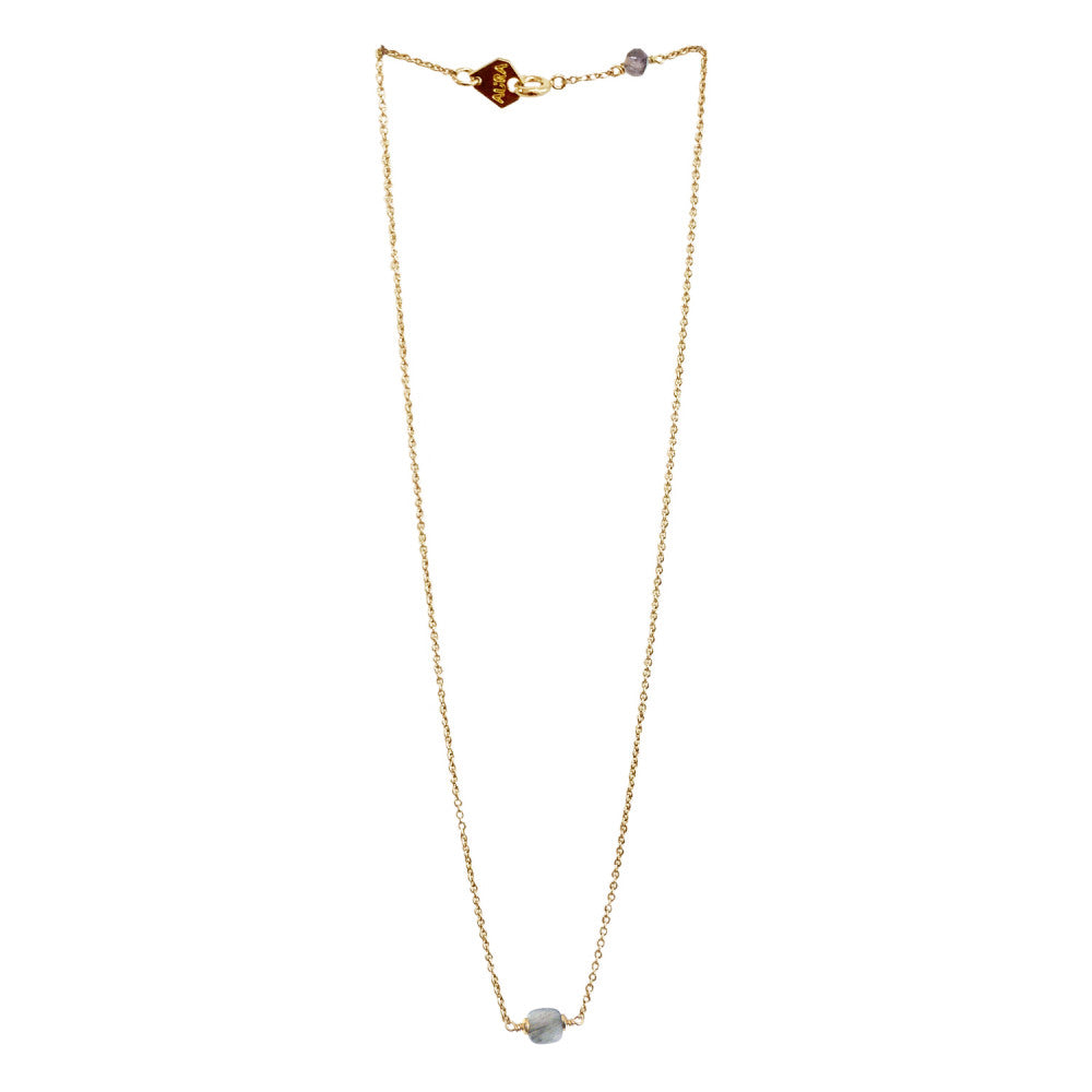 collier aura court berlingot labradorite
