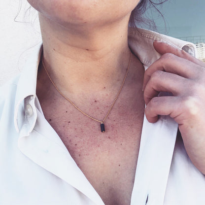 collier aura mini memoire Lapis lazuli