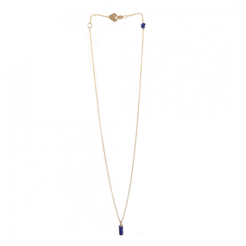 collier aura mini memoire Lapis lazuli