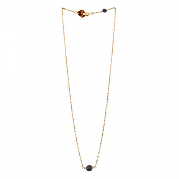 collier aura court berlingot onyx