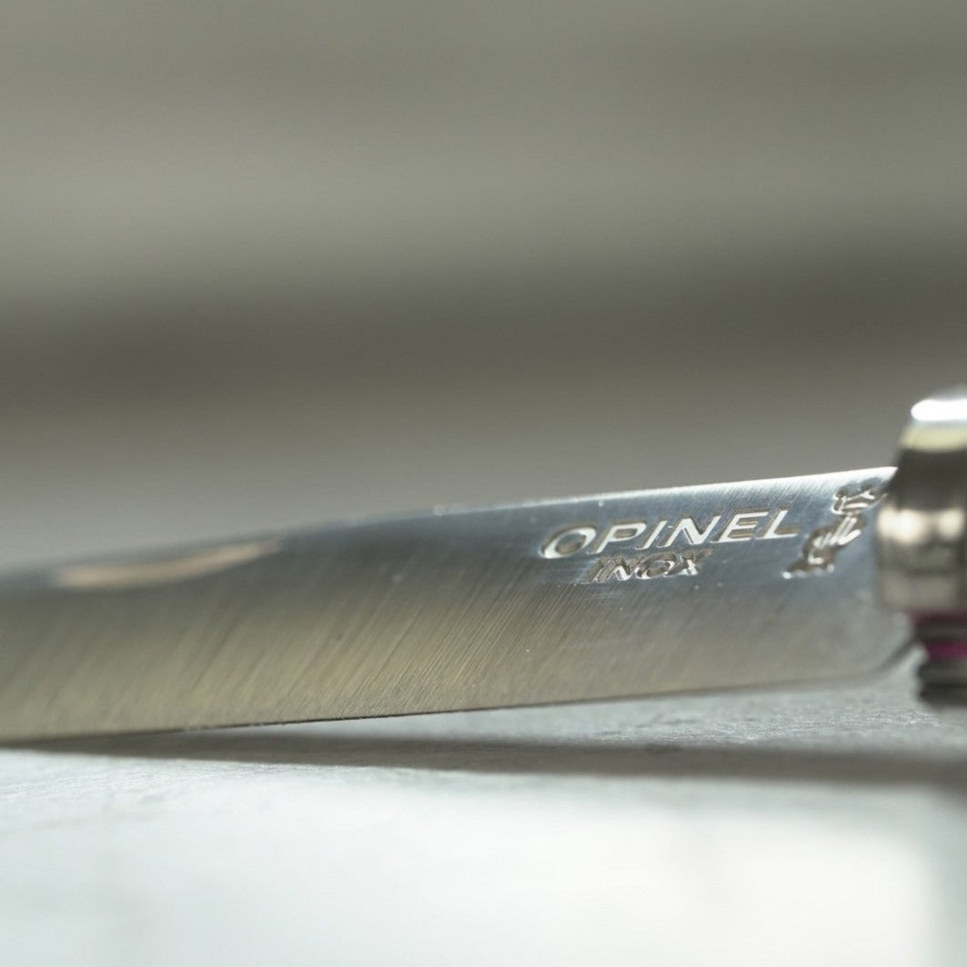 Couteau n°07 aubergine - Opinel - Le Bazar Français vue 3
