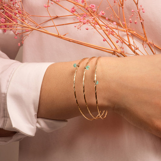 jonc pampille aura aventurine