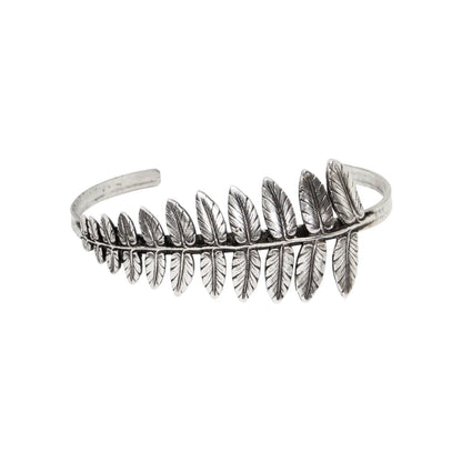 bracelet argenté fougère