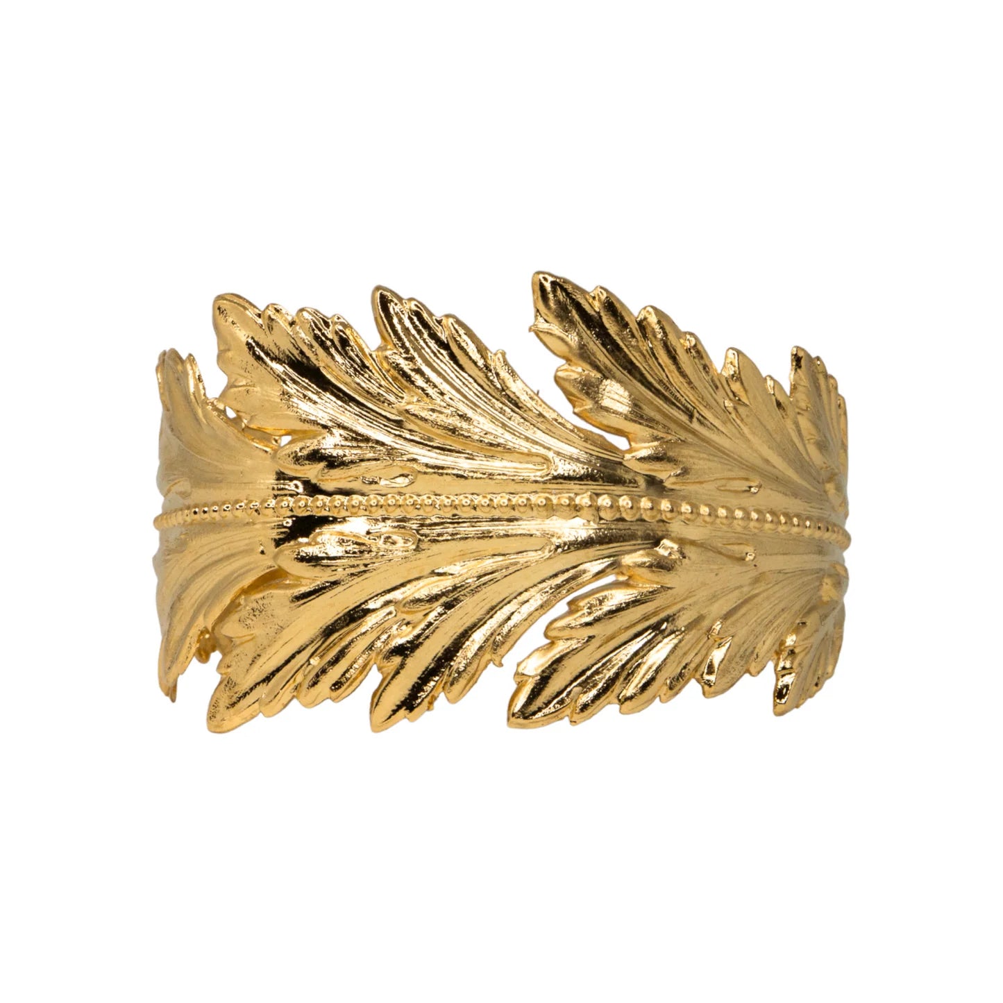 bracelet doré feuilles