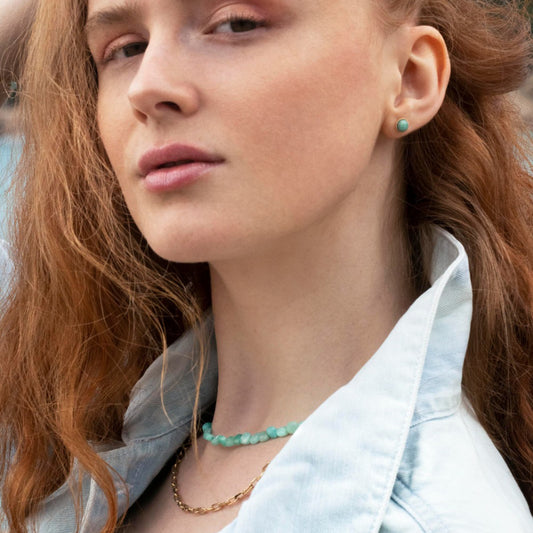 puce d'oreille aura Ariane amazonite