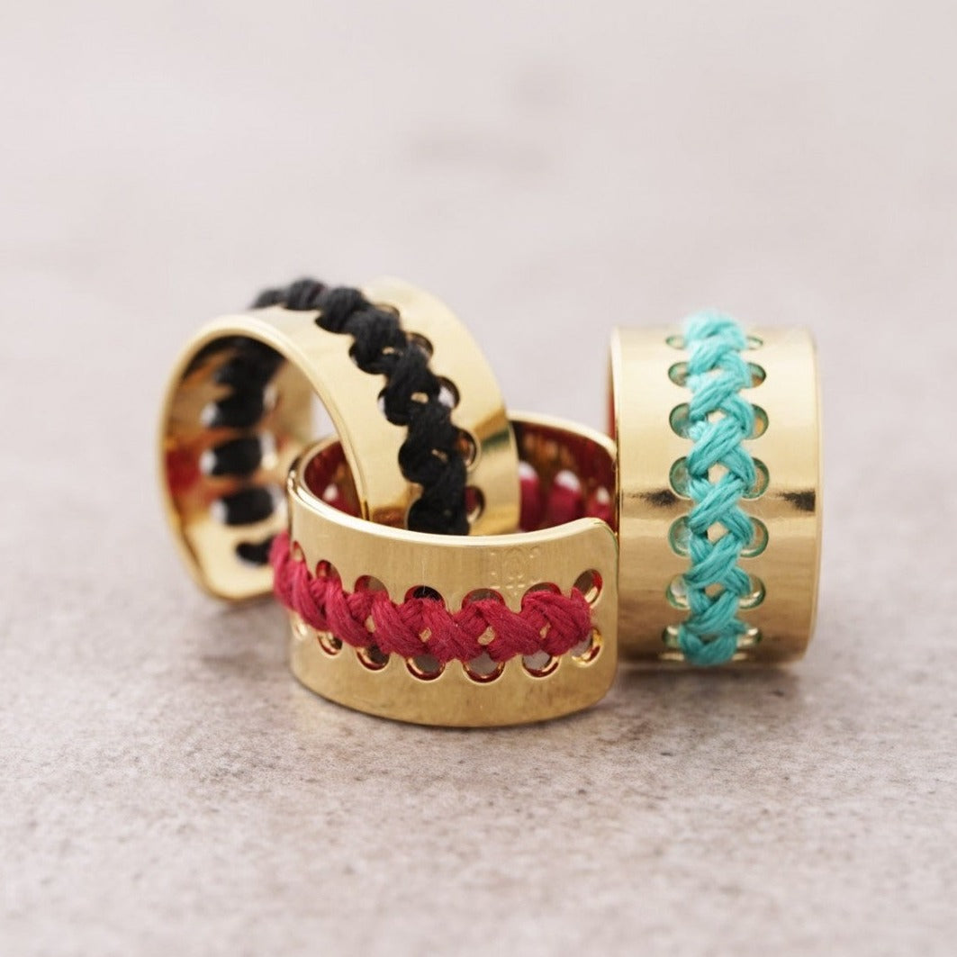 Bague Casma or turquoise Camille Enrico vue 4