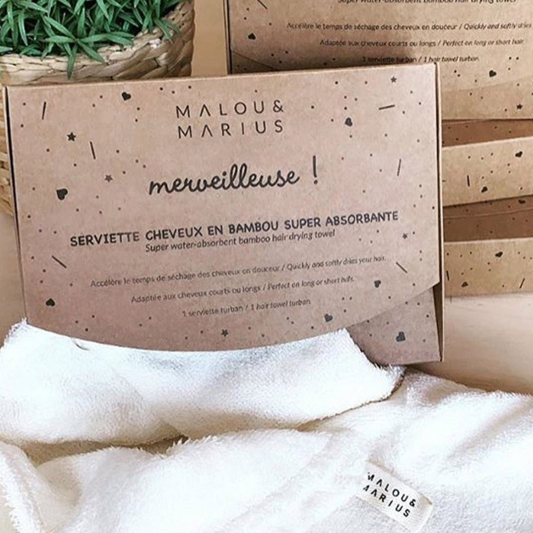 Serviette Merveilleuse - Malou et Marius - packaging